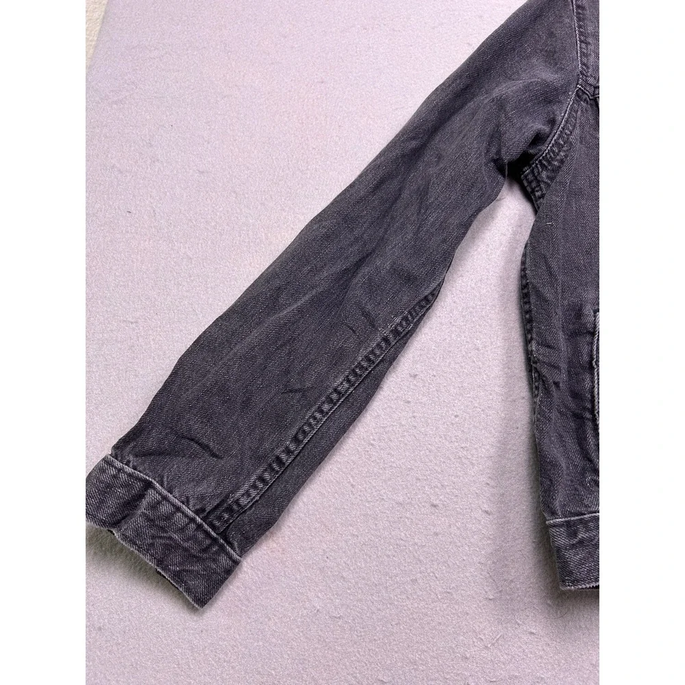 GAP Denim Jacket Cotton Faded Black XS Womens